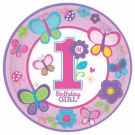 verjaardag 1 jaar meisje bordjes