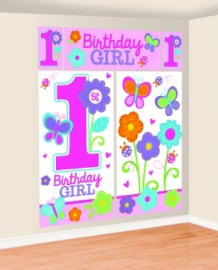 verjaardag 1 jaar meisje poster
